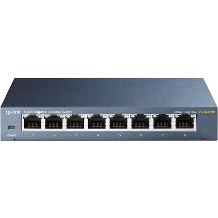 Tp-Link 8 Port Gigabit Desktop Switch, TLSG108 TLSG108